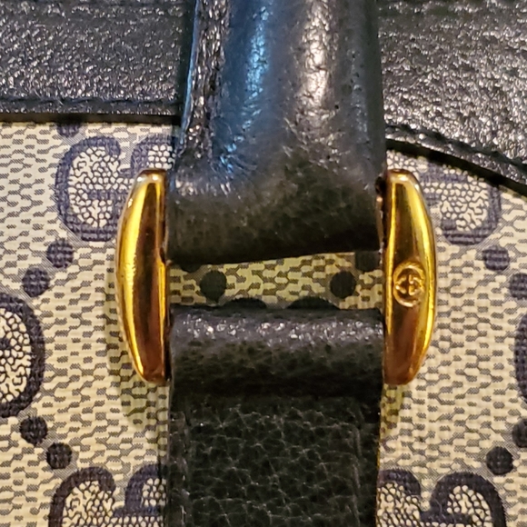 SOLD Gucci Accessory Collection Navy Boston Bag - Picture 12 of 16